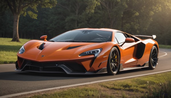 A motor vehicle captured in a enchanting outdoors
