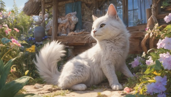 A captivating cat within day