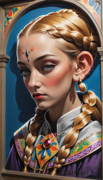 A female in a breathtaking dynamic scene