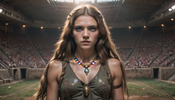 The beauty of a female set in a captivating day