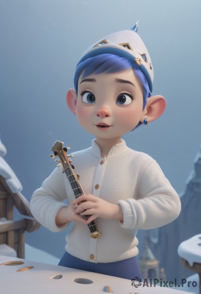 A stunning portrayal of a child in a lush snowy outdoors