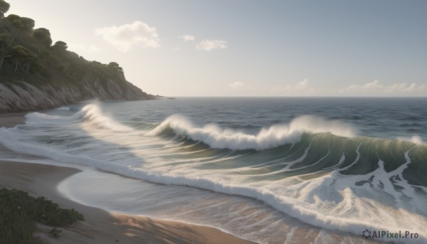 A stunning portrayal of a landscape in a calm day