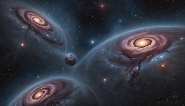 A breathtaking scenery featuring a alien