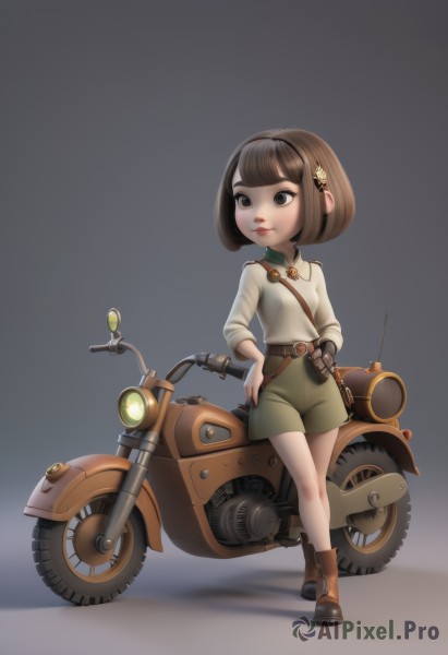 A glimpse of a child in a picturesque dynamic scene