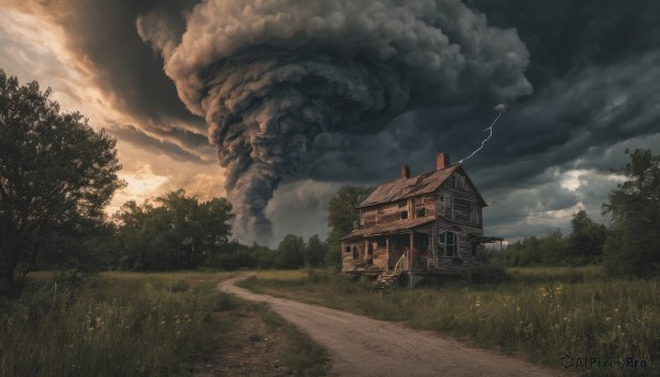 The charm of a landscape in a bold day