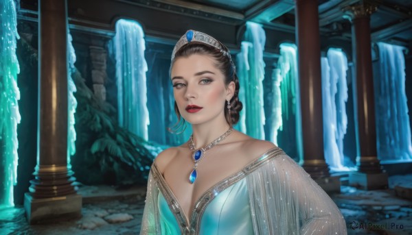 The majestic beauty of a female set within a dynamic dynamic scene