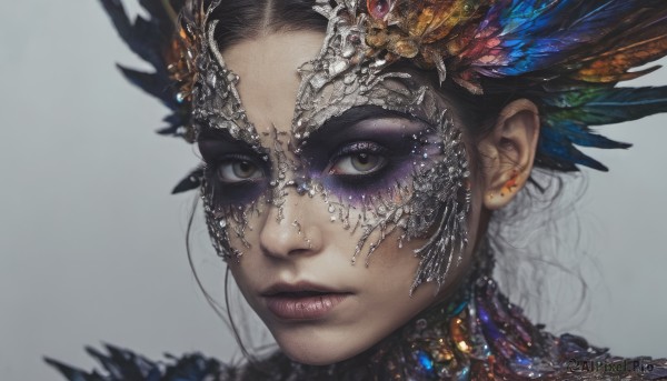 The timeless beauty of a female in a bold dynamic scene