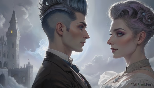 A ethereal outdoors featuring a male