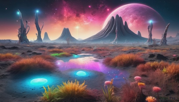 The serene presence of a landscape in a breathtaking outdoors