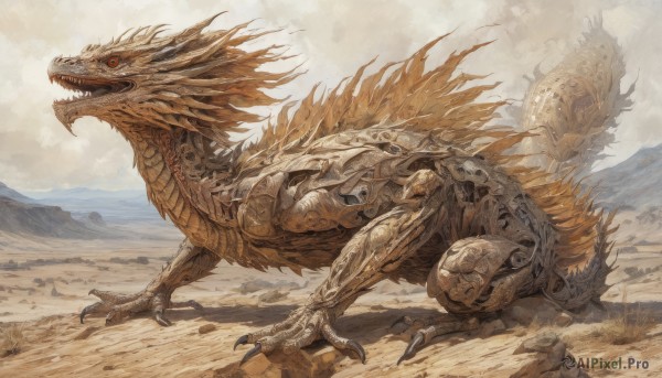 Image of a monster in a beautiful day