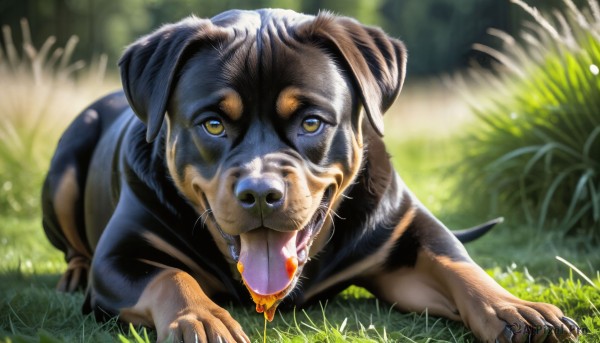 A magnificent dog within day