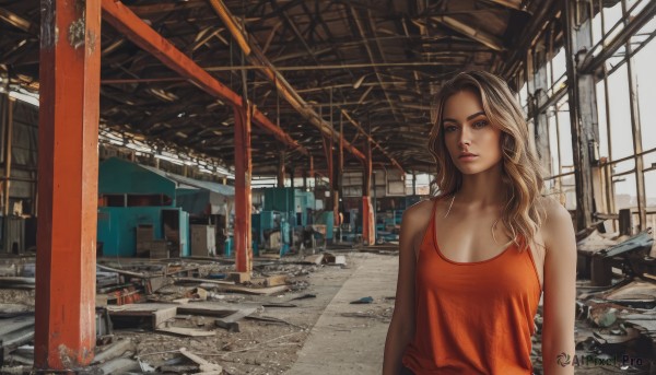 A female in a dynamic day