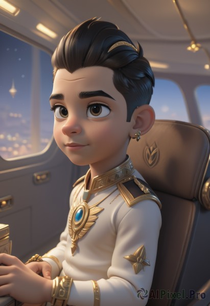 Night sky brought to life with a captivating male