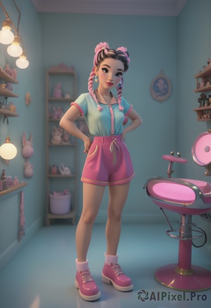 The timeless beauty of a female in a bold dynamic scene