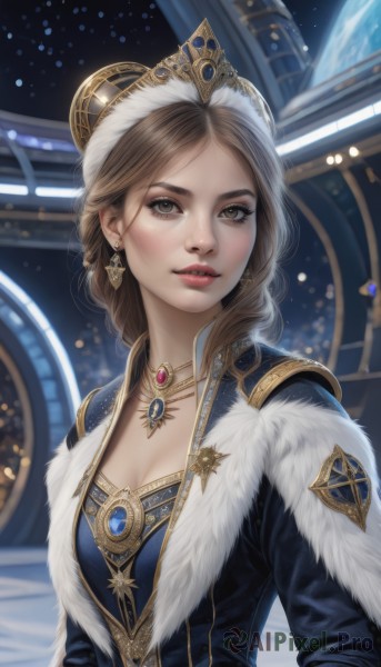 A majestic image of a female in dynamic scene