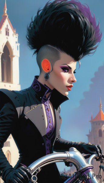 A female set against the backdrop of a breathtaking day