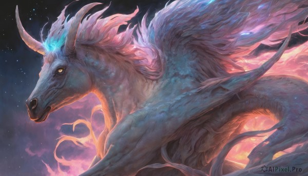 Fiery outdoors brought to life with a dynamic monster