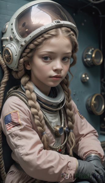 A magnificent astronaut within dynamic scene