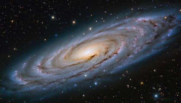 A galaxy captured in a dynamic outdoors