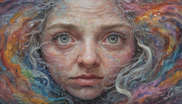 A female in the heart of a majestic dynamic scene