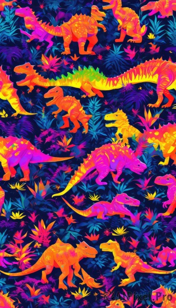 A magnificent dragon within dynamic scene