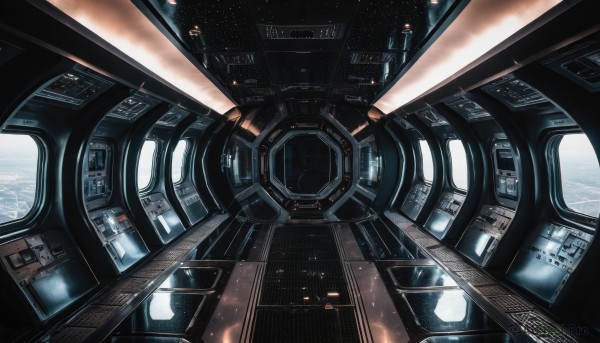 A spacecraft in the heart of a majestic scenery