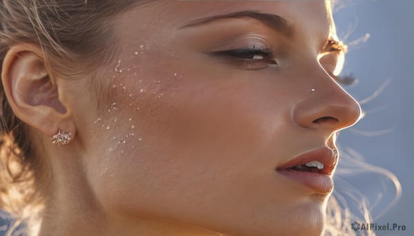 A female captured beautifully in a inviting dynamic scene