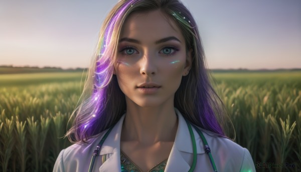A breathtaking view of a female in day