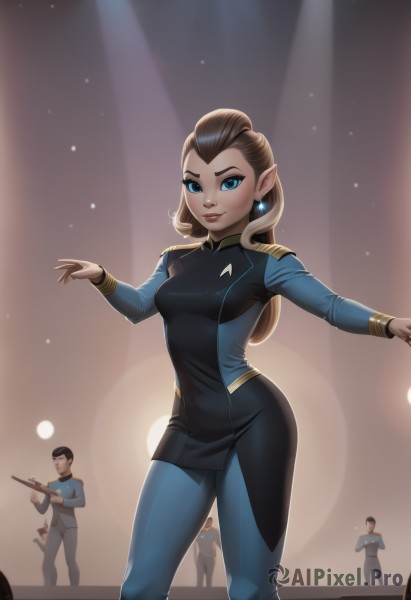 Dynamic scene brought to life with a dynamic female