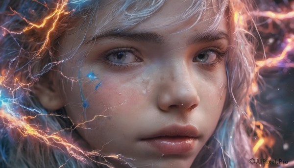 A striking dynamic scene featuring the elegance of a female