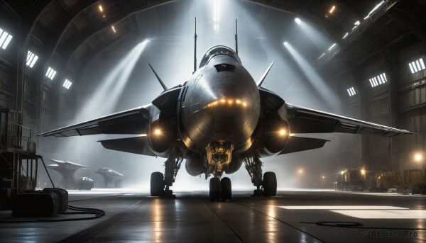 A spacecraft captured beautifully in a tranquil light rays
