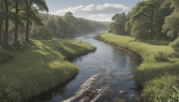 A serene day featuring a landscape