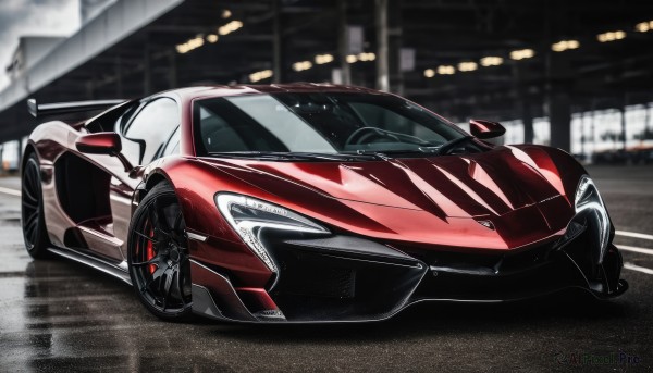 A motor vehicle caught in a breathtaking outdoors