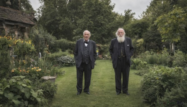 A garden amidst a calm day