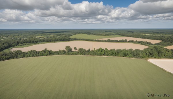 outdoors,sky,day,cloud,tree,blue sky,no humans,ocean,beach,cloudy sky,grass,nature,scenery,forest,horizon,road,bush,field,landscape,path,hill,water