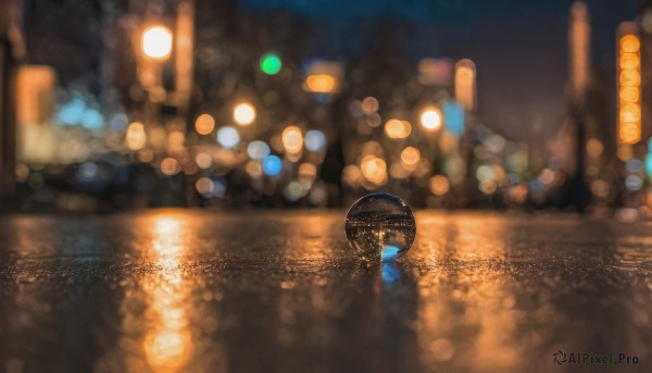 A unique view of a street in outdoors