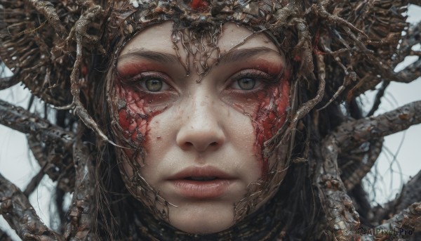 A stunning portrayal of a female in a calm dynamic scene