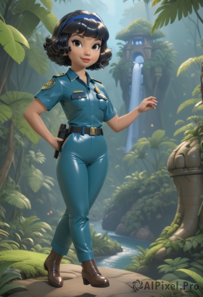 The allure of a female in a majestic day