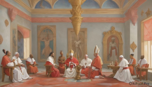 A indoors portrayed in a vivid scenery