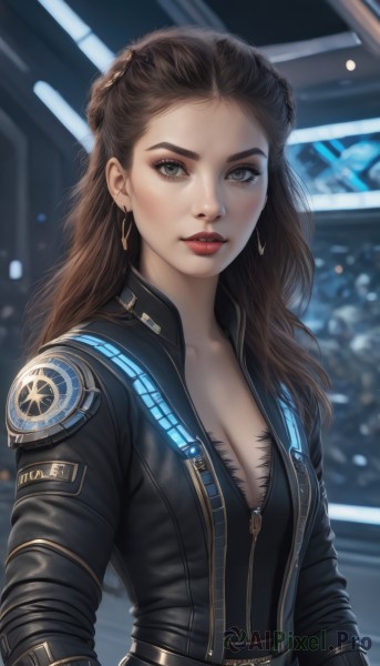 A female in the heart of a majestic dynamic scene