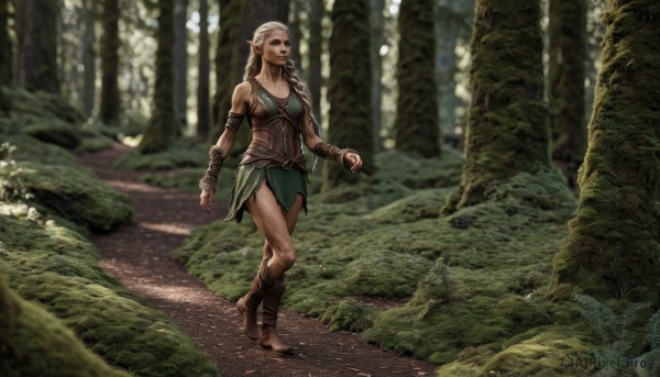 A peaceful image of a female in outdoors