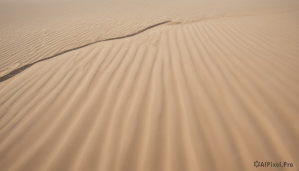 solo,outdoors,sky,no humans,scenery,sand,desert,male focus,lying,bed sheet,close-up,sepia,brown theme