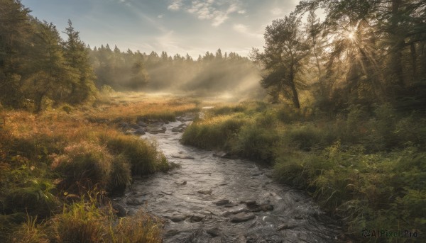 A landscape captured in a tranquil day