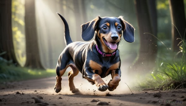 A captivating dog within day