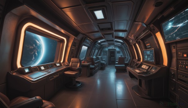 A calm scenery highlighting a spacecraft