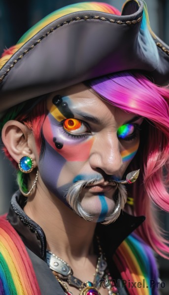 A majestic dynamic scene featuring a clown