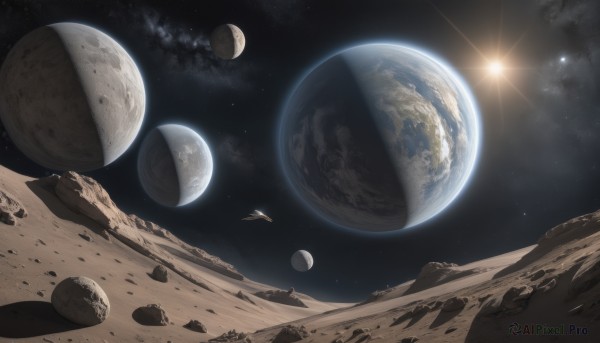 A striking outdoors featuring the elegance of a spacecraft
