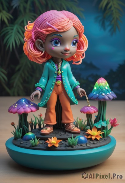 The charm of a child in a bold outdoors