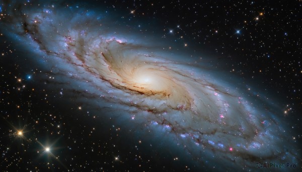 A galaxy showcased in a vivid outdoors