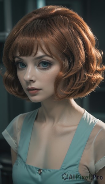 A female surrounded by a captivating dynamic scene